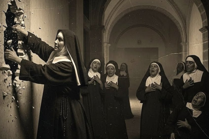 Cuando una religiosa derribó una pared sellada en Querétaro, los gritos llenaron el convento