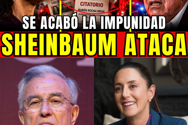 ¡Terremoto Político en México! Sheinbaum Impone la Ley Pareja y Rocha Moya Enfrenta a la Justicia Internacional