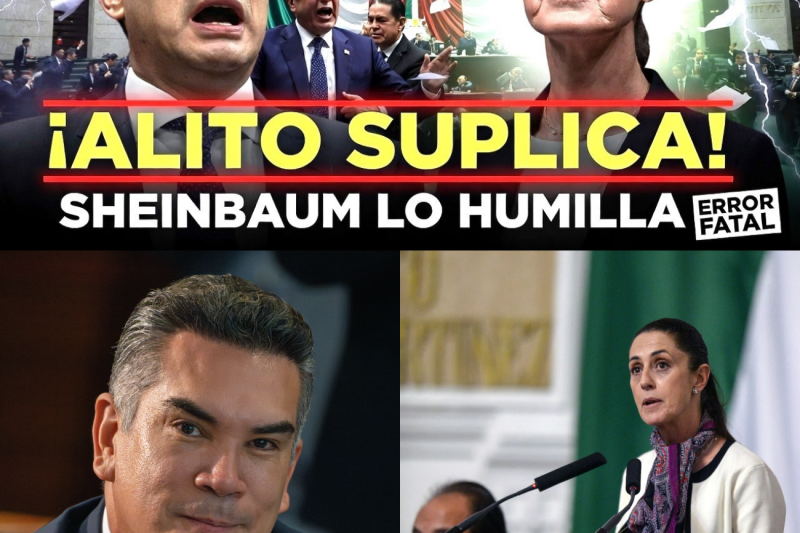 ¡Terremoto Político! La Humillación Histórica de Alito Moreno y la Jugada Maestra de Sheinbaum que Enterró a la Oposición