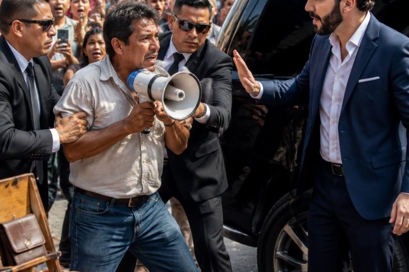 Un vendedor ambulante se planta frente a un convoy presidencial en plena calle y lo que grita desata un silencio que cambia todo
