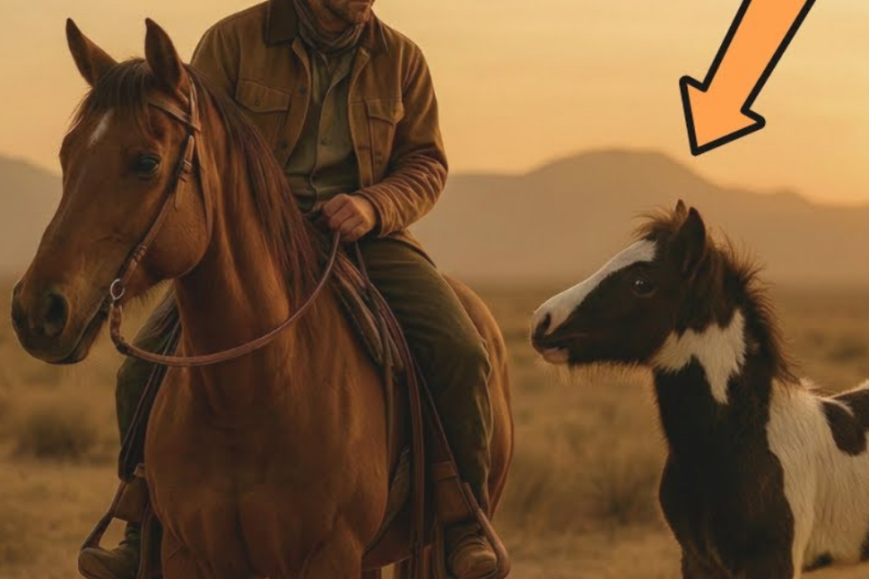 Un Pequeño Caballo Salvaje Siguió a un Granjero… Cuando Supo Por Qué, Lloró
