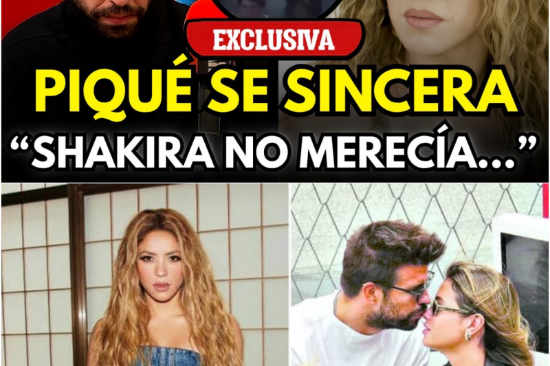 El desplome del mito: Gerard Piqué rompe el silencio y confiesa por primera vez la verdad detrás de su traición a Shakira