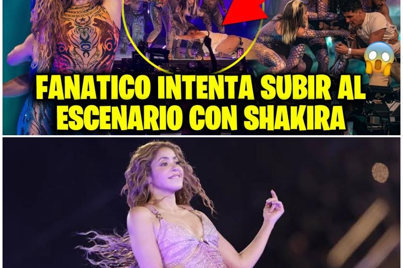 ¡Tensión en el escenario! Fanático burla la seguridad de Shakira y sus bailarinas se convierten en heroínas