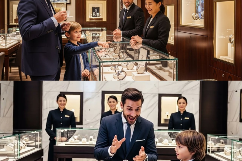 ESTE RELOJ NO ES PARA TI — SE RIÓ EL MILLONARIO… HASTA QUE UN NIÑO LE DIO LA LECCIÓN DE SU VIDA