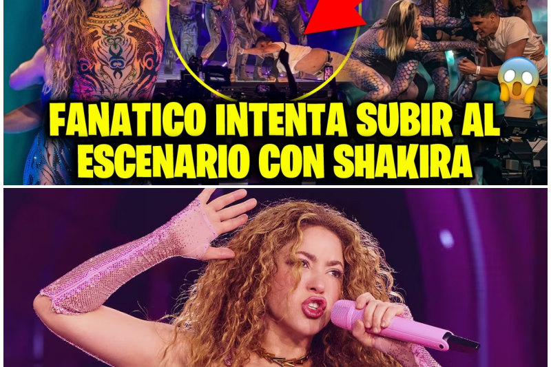 ¡Tensión en el escenario! Fanático burla la seguridad de Shakira y sus bailarinas se convierten en heroínas