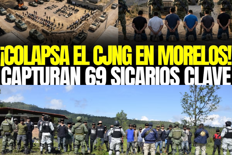 ¡COLAPSA el CJNG en MORELOS! MURCIÉLAGOS CAPTURAN 69 SICARIOS CLAVE