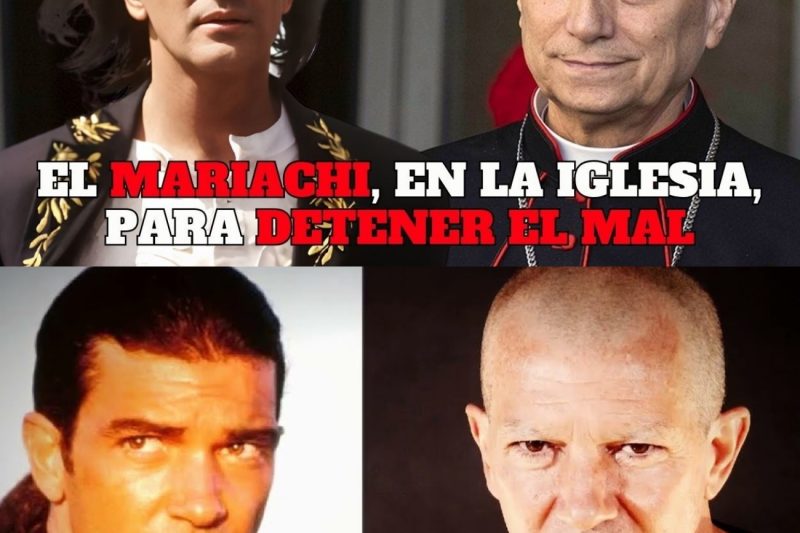 Papa dice a Antonio Banderas que es un justiciero como El Mariachi en la Iglesia para detener el mal