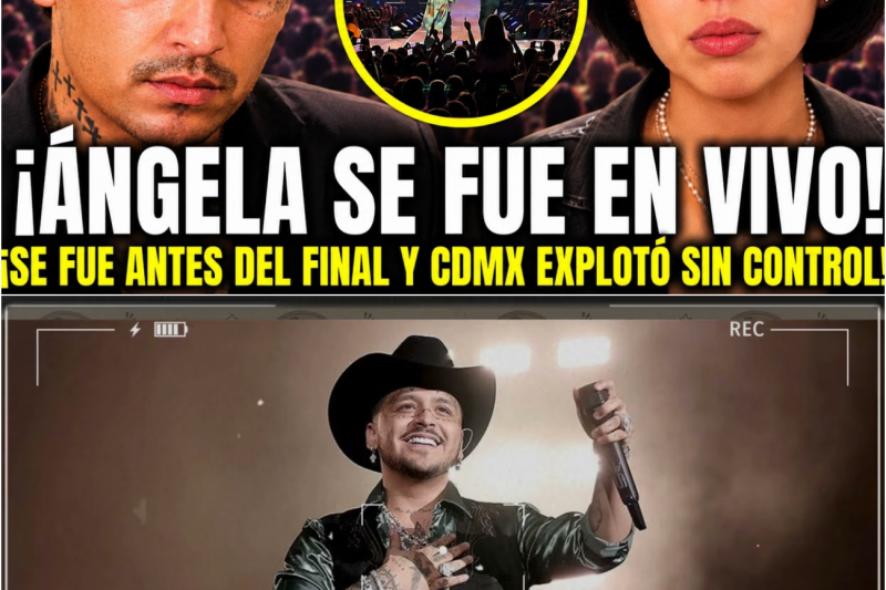 Tensión en la Plaza de Toros: Ángela Aguilar abandona el histórico concierto de Christian Nodal antes del cierre en medio de un frío recibimiento y el clamor del público