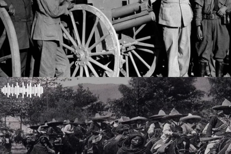 Los soldados federales quedaron en shock al ver la moderna artillería de Pancho Villa