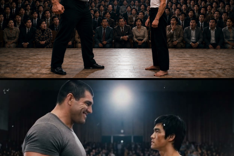 Matón de 210kg Intentó Humillar a Bruce Lee — No Sabía Que Era Bruce — 5 Segundos Después, Brutal