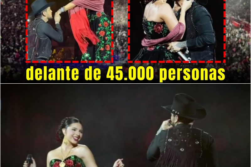 El Beso, la Rodilla y el Fantasma Ineludible: La Noche en que Nodal y Ángela Aguilar Fueron Opacados por el Grito de 45 Mil Personas