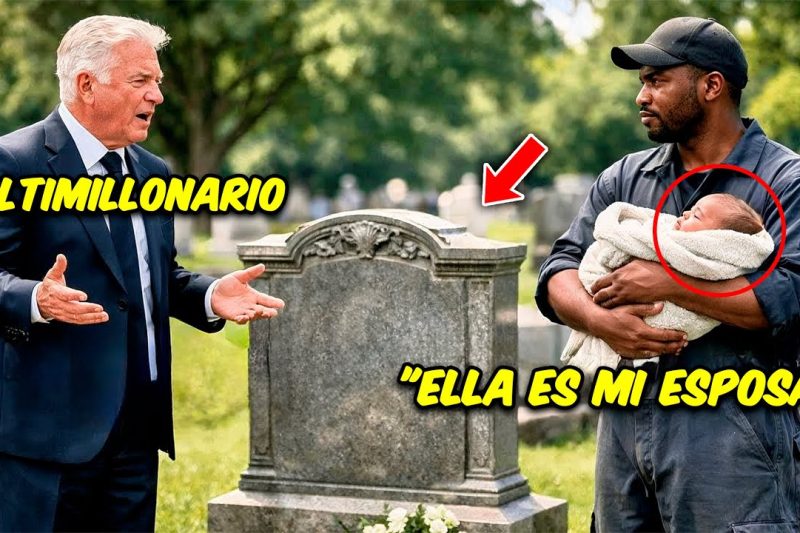 Multimillonario Visita la Tumba de Su Hija y Encuentra a un Conserje Llorando.
