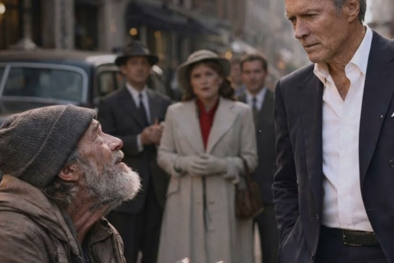 Mendigo Pide $1 a Clint Eastwood — Su Respuesta Dejó a Todos en Shock