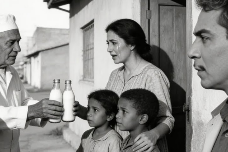 Lechero de 58 daba leche gratis a niños desnutridos—Cantinflas supo cómo sobrevivía y LLORÓ