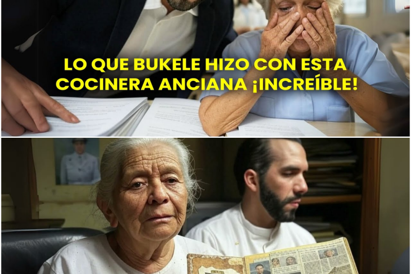La cocinera guardó un secreto de Bukele por 40 años ¡Su reacción lo dice todo!