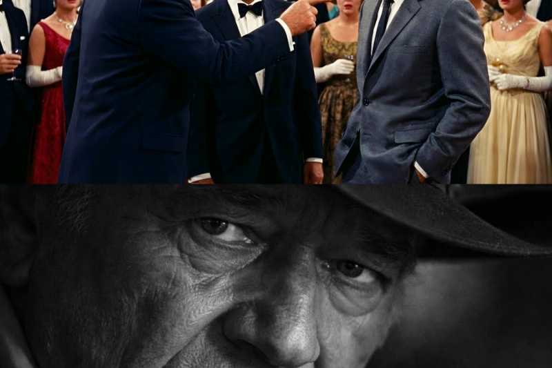 John Wayne HUMILLO a Clint Eastwood Ante 200 persona, la Respuesta de Clint lo dejó de Rodillas