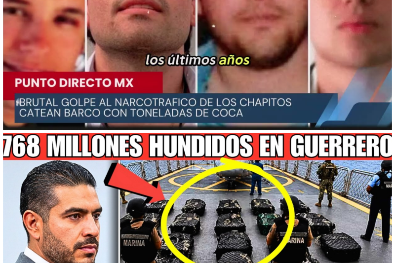 ¡HARFUCH REVIENTA la RED N4RCO-MARÍTIMA de los CHAPITOS! 800 KILOS HUNDIDOS y 768 MILLONES PERDIDOS!