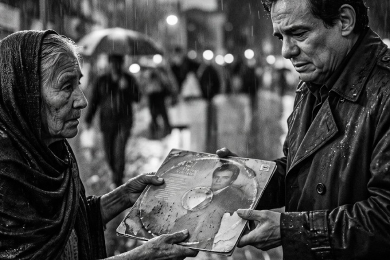 Una Abuela Vendía Discos Viejos Bajo la Lluvia para Salvar a su Nieta — JOSE JOSE Hizo ESTO