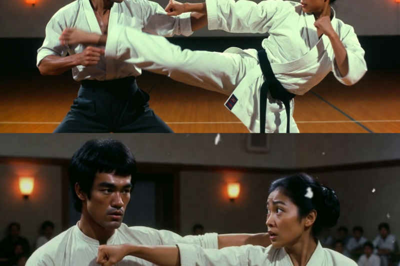 Nadie en el dojo sabía que era Bruce Lee — la campeona invicta de karate eligió al hombre equivocado