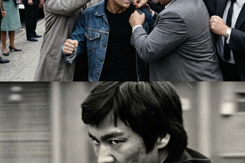 3 guardaespaldas eligieron al tipo más flaco del lugar — No sabían que era Bruce Lee