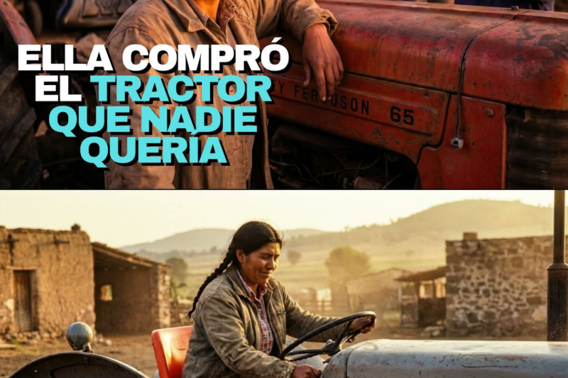 Nadie entendió por qué ELLA compró ese tractor — Hasta que lo vieron en el campo..