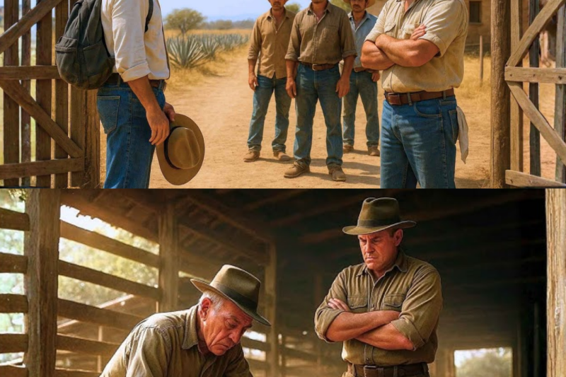“Estaba pasando por aquí y vi que este rancho lleva mi apellido” — Dijo el Forastero al Ranchero
