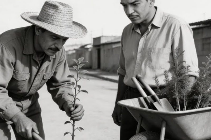 Cantinflas vio jardinero plantando ÁRBOLES GRATIS en barrios sin verde—quién le pagaba lo PARTIÓ
