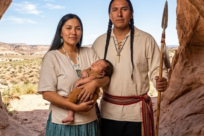 No la querían porque era estéril… Pero el bebé Apache se durmió en sus brazos y lo cambió todo