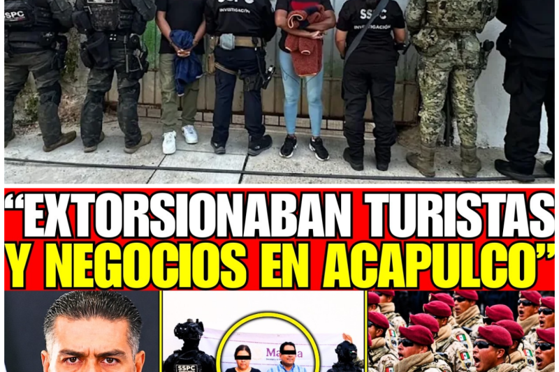 ¡HARFUCH REVIENTA GRUPO de EXTORSIONADORES de TURISTAS en ACAPULCO; ASÍ CAEN LOS MALANDROS!