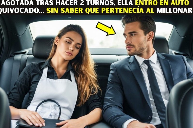 Agotada tras hacer 2 turnos, ella entró en auto equivocado… sin saber que pertenecía al Millonario…