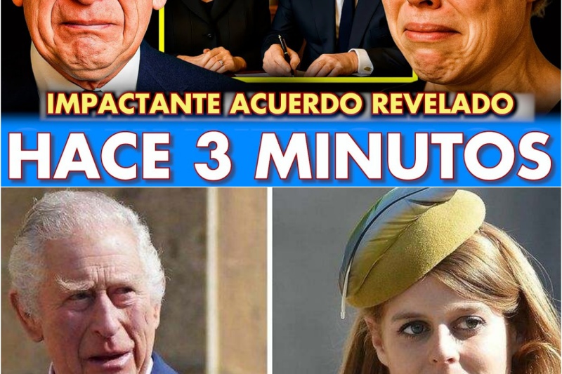 ¡El rey Carlos se queda sin palabras después de que la princesa Beatriz expusiera el acuerdo