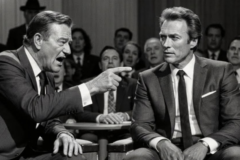 John Wayne ATACA a Clint Eastwood ante Millones, Lo que pasó después dejó a todos en shock