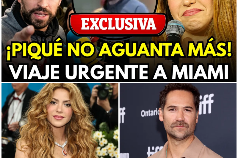 El Vuelo de la Desesperación: Piqué Viaja a Miami con su Abogado para Frenar a Shakira y Recibe el Golpe Maestro de su Vida