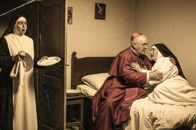 Cuando la Monja lavaba platos en Zacatecas, encontró al obispo abrazado con otra monja en la cama