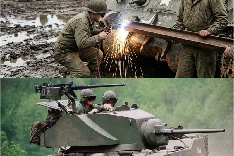 Why US tank crews welded “German junk” onto Shermans and saved 1,500 lives in days