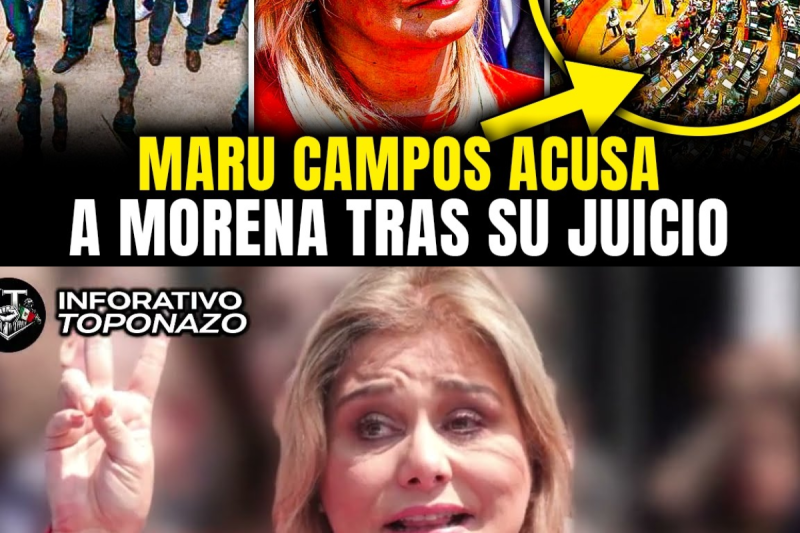 MARU CAMPOS ACUSA a MORENA y le MANDA TREMENDO MENSAJE tras su JUICIO