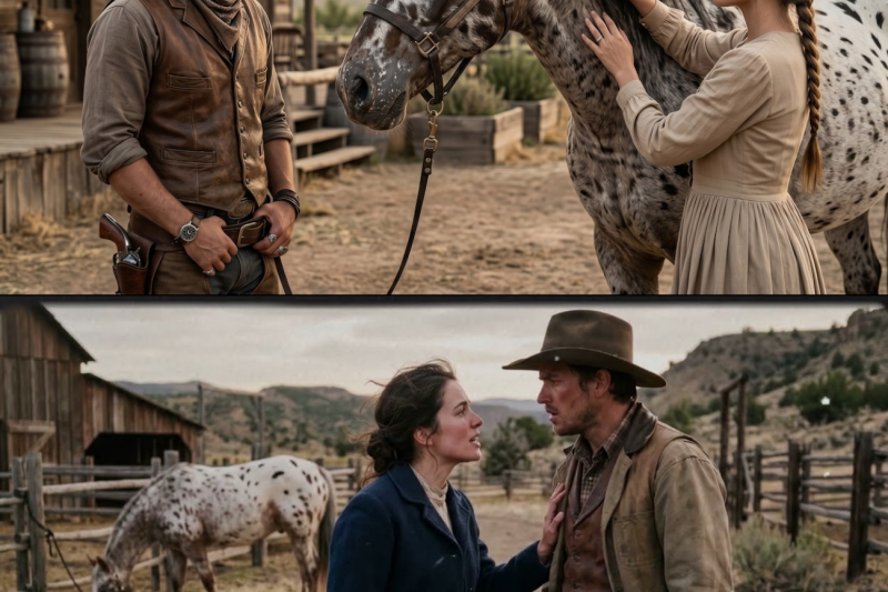 El vaquero la encontró con su caballo desaparecido, ella se negó a devolverlo hasta que la escuchara