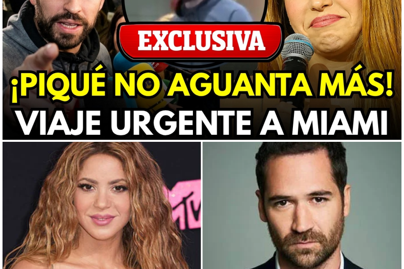 El Vuelo de la Desesperación: Piqué Viaja a Miami con su Abogado para Frenar a Shakira y Recibe el Golpe Maestro de su Vida