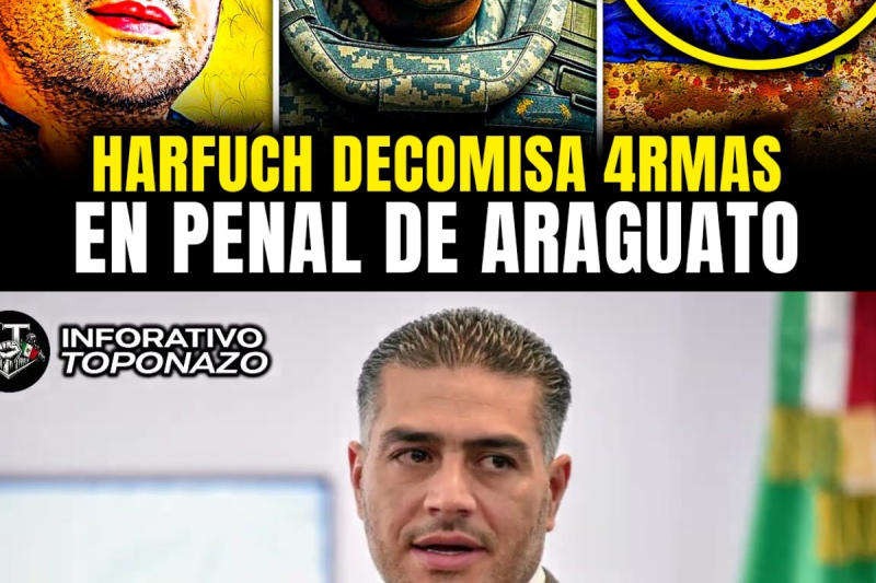 HARFUCH CATEA el PENAL de ARAGUATO y DECOMISA ARMAS y LUJOS