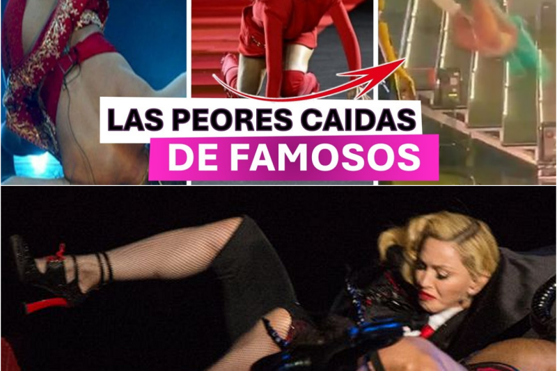 Detrás del glamour: Los incidentes más impactantes, dolorosos y vergonzosos de las celebridades sobre el escenario