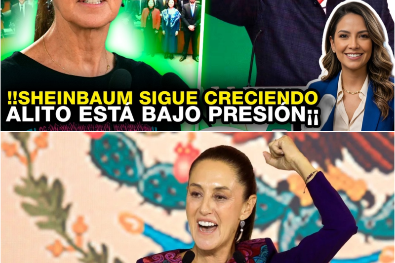 ¡GOLPE POLÍTICO! SHEINBAUM crece en MÉXICO y ALITO deja al PRI sin margen de reacción