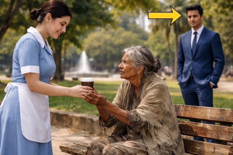 LA EMPLEADA LLEVABA CAFÉ EN SECRETO… HASTA QUE EL MILLONARIO DESCUBRIÓ A QUIÉN…