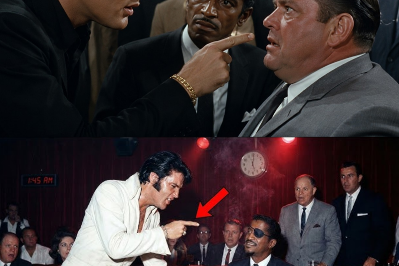 Llamó a Sammy Davis Jr. con un insulto racista… y luego Elvis Presley hizo algo que dejó atónita a Las Vegas.