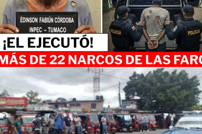 “MOTOTAXISTA JUSTICIERO” DE TUMACO: ÉDINSON FABIÁN CÓRDOBA EJECUTÓ A MÁS DE 22 NARCOS… 