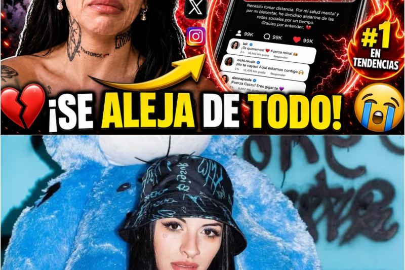 El peso del silencio y la valentía de decir adiós: La dolorosa retirada de Cazzu en medio del huracán mediático