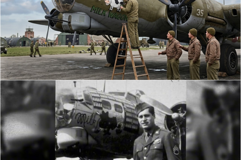 Un mecánico “loco” que pintó su B-17 con vacas y cómo eso la hizo casi imposible de derribar