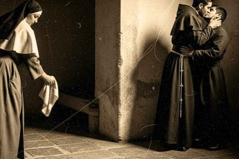Cuando una monja limpió una celda en Zacatecas, encontró al sacerdote besando a otro hombre