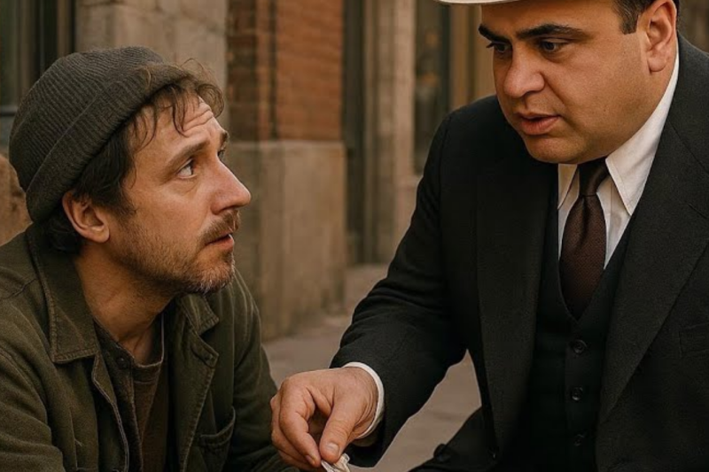 AL CAPONE se encuentra con su VIEJO AMIGO de la infancia pidiendo limosna — y su reacción emociona