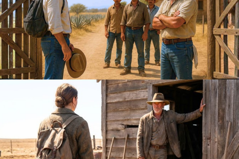“Estaba pasando por aquí y vi que este rancho lleva mi apellido” — Dijo el Forastero al Ranchero