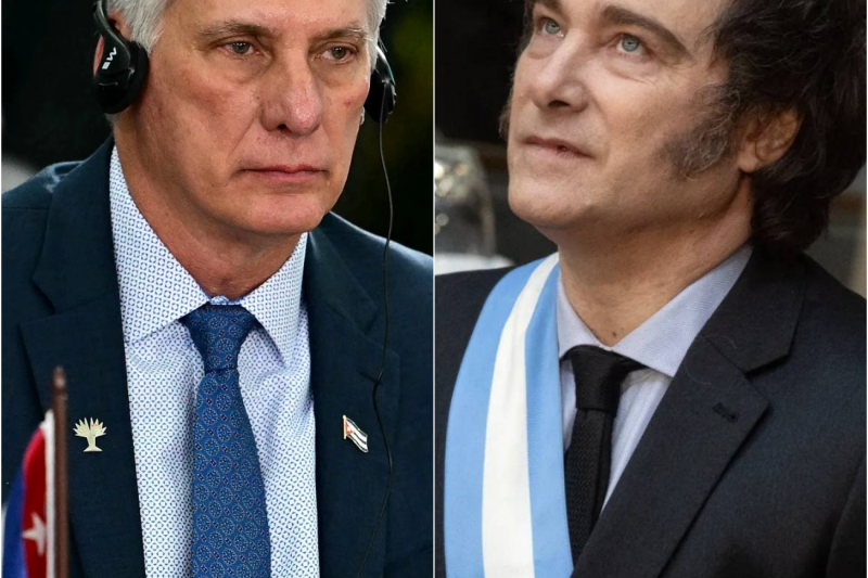Milei dejó MUDO a Díaz Canel los 8 segundos que cambiaron América Latina